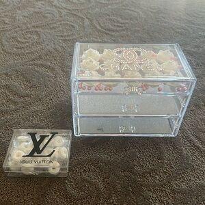 Chanel Jewlery box and Louis Vuitton box replica.